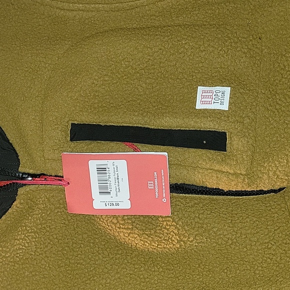 Topo Mountain Fleece Pullover NWT - Picture 7 of 16